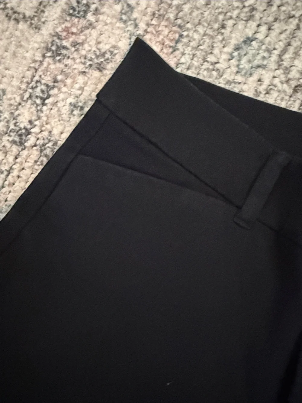 Old Navy Black High Rise Pixie Straight Ankle -Length Women's Dress Pants